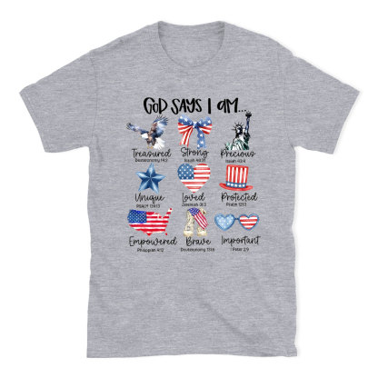 God Says I Am Christian T-Shirt