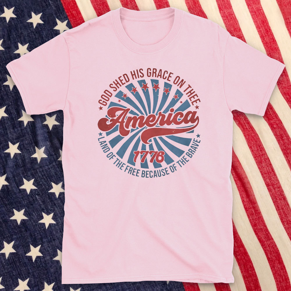 God Shed His Grace On Thee Christian Washed T-Shirt