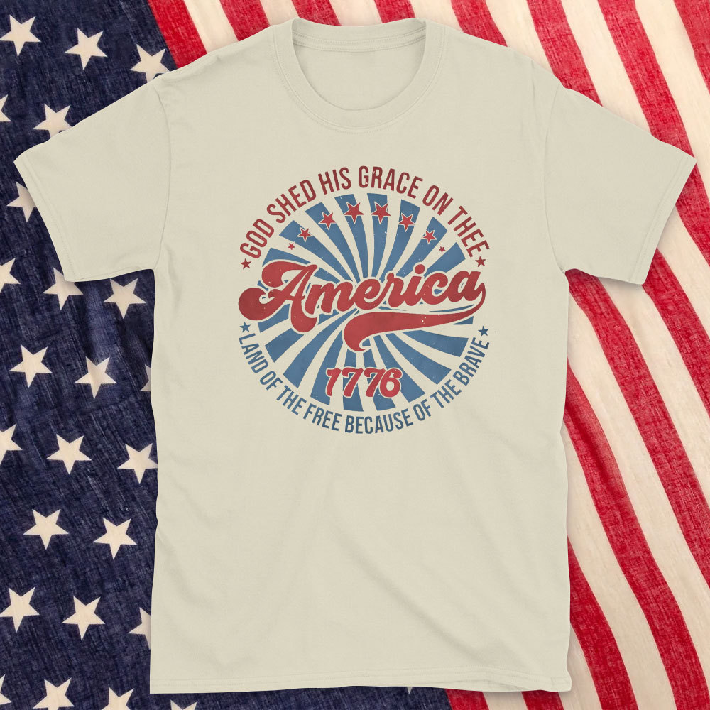 God Shed His Grace On Thee Christian Washed T-Shirt