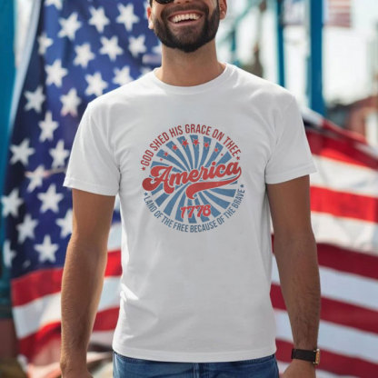 God Shed His Grace On Thee Christian Washed T-Shirt