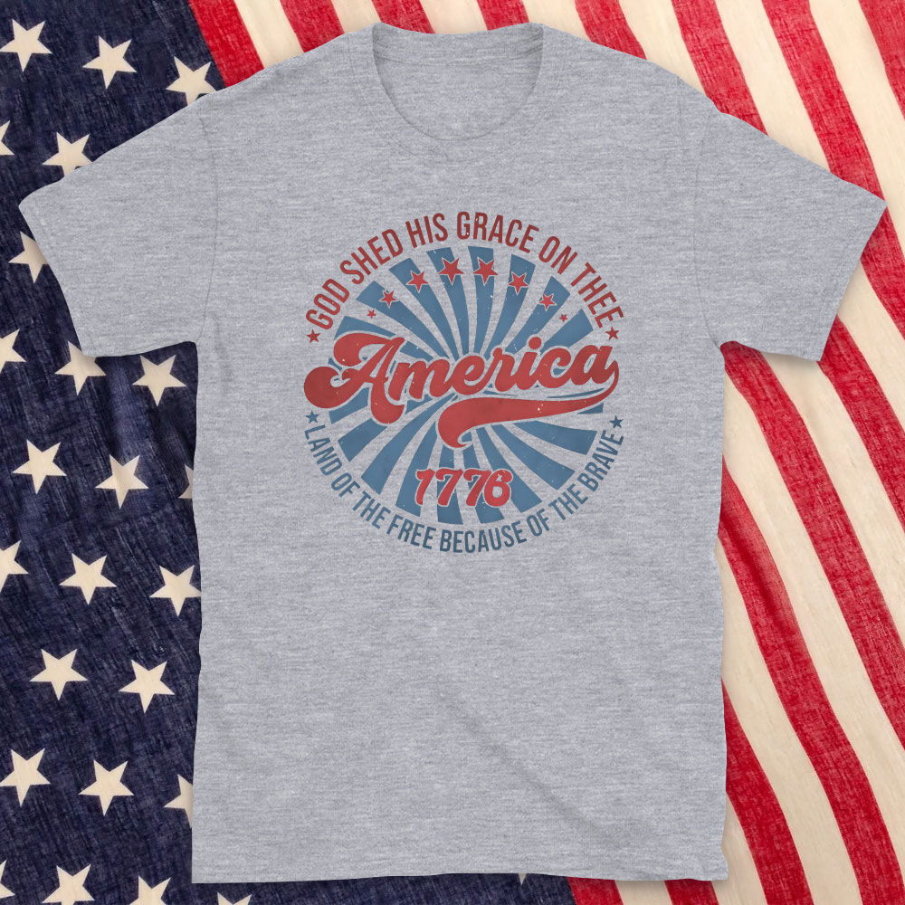 God Shed His Grace On Thee Christian Washed T-Shirt