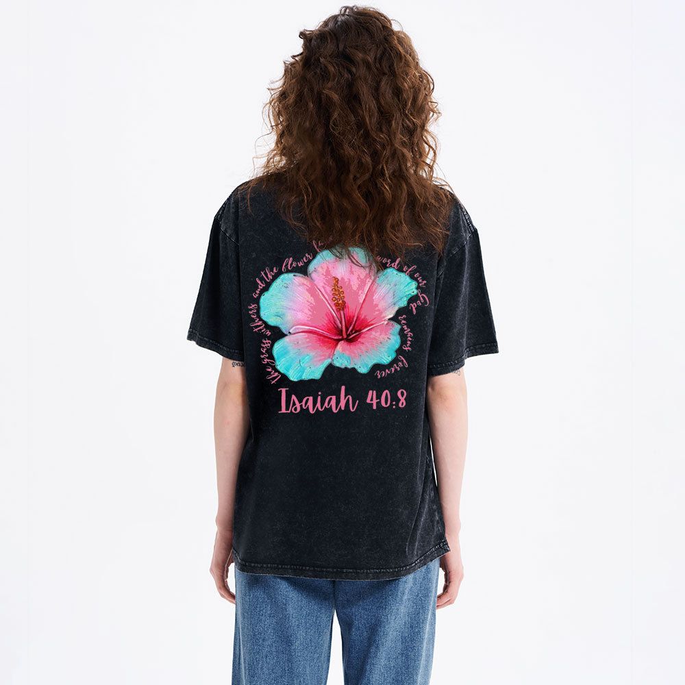 God Stands Forever Christian Washed T-Shirt