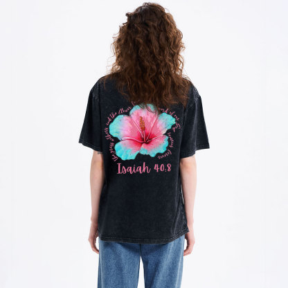 God Stands Forever Christian Washed T-Shirt