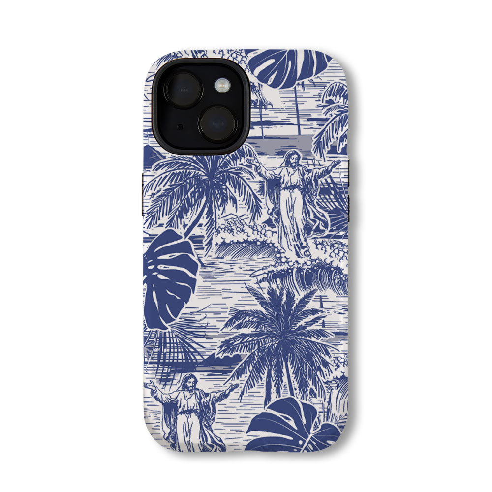 God Surfing Christian Phone Case