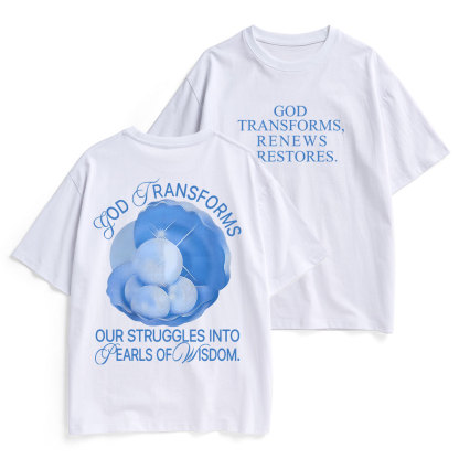 God Transformed Christian Heavy Cotton T-Shirt