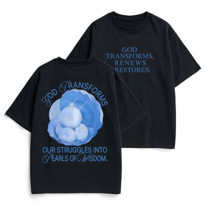 God Transformed Christian Heavy Cotton T-Shirt