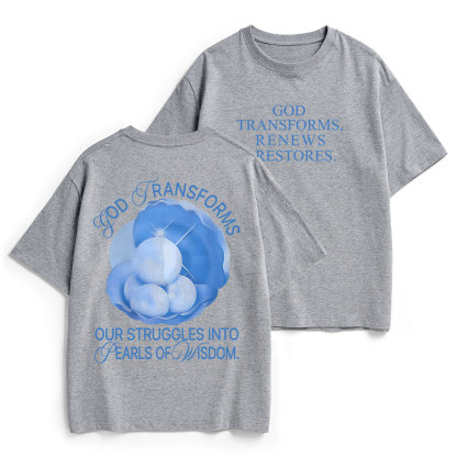 God Transformed Christian Heavy Cotton T-Shirt