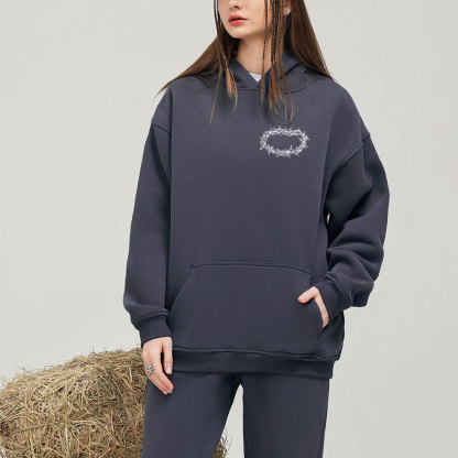 God Treat You As His Children Christian Fleece Hoodie Set