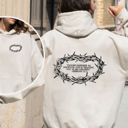 God Treat You As His Children Christian Fleece Hoodie Set