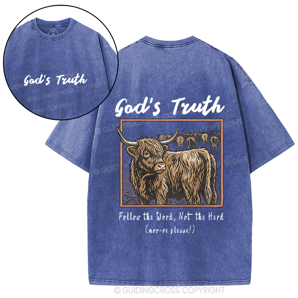 God Truth Christian Washed T-Shirt