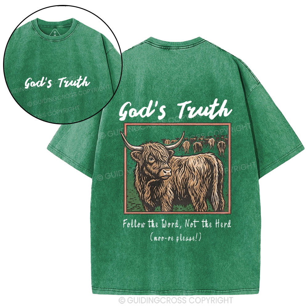 God Truth Christian Washed T-Shirt