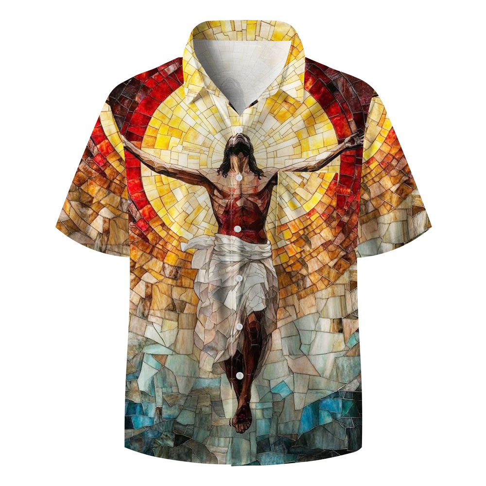 Frist Of All I'm God Pieces Christian Hawaiian Shirt Sale - GuidingCross