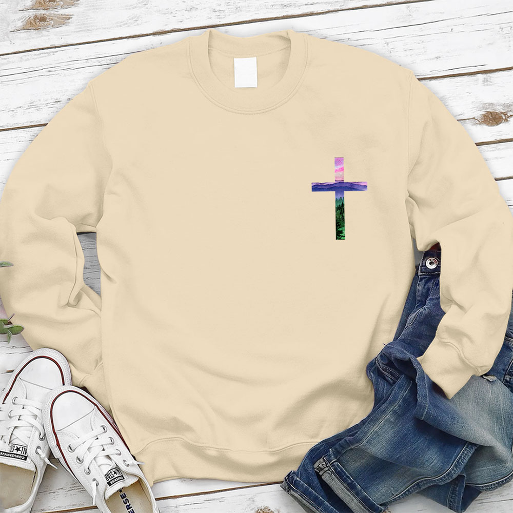 God Turns Broken Pieces Into Masterpieces Christian Sweatshirt