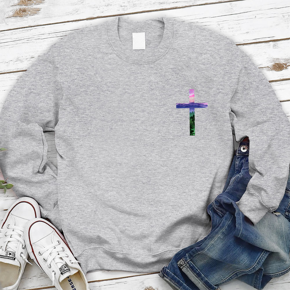 God Turns Broken Pieces Into Masterpieces Christian Sweatshirt