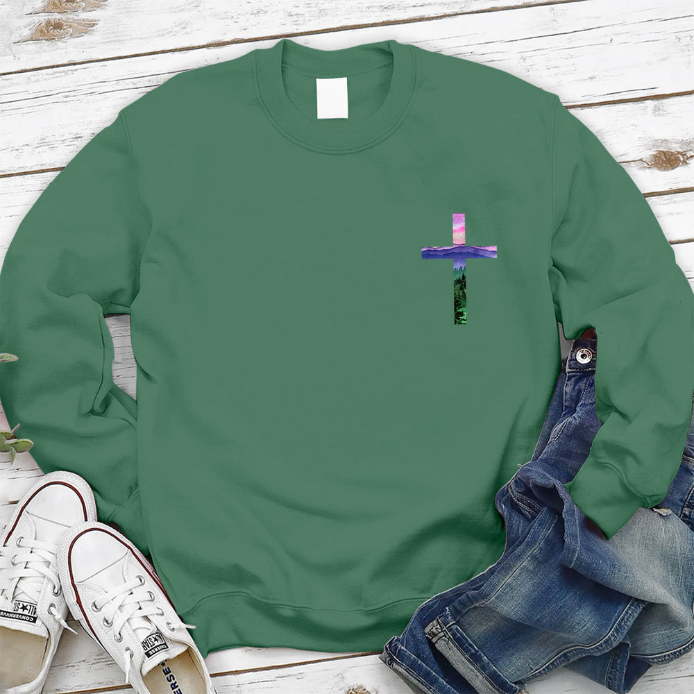 God Turns Broken Pieces Into Masterpieces Christian Sweatshirt