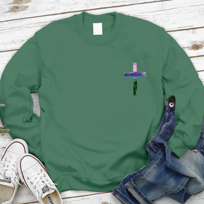 God Turns Broken Pieces Into Masterpieces Christian Sweatshirt