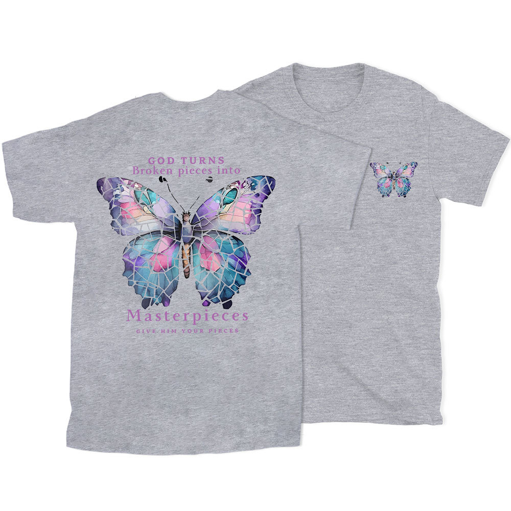 God Turns Broken Pieces Into Masterpieces Christian T-Shirt