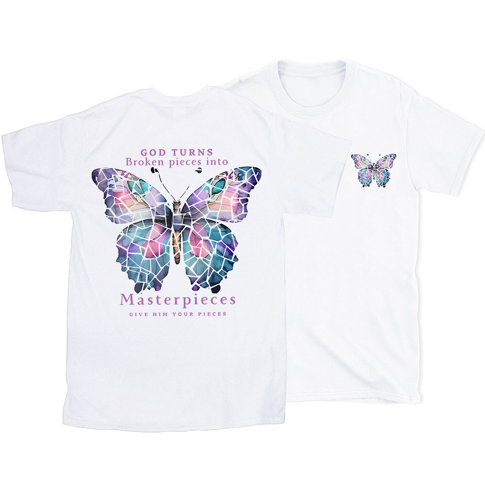 God Turns Broken Pieces Into Masterpieces Christian T-Shirt
