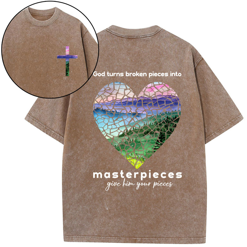 Be These Christian Washed T-Shirt Sale-GuidingCross