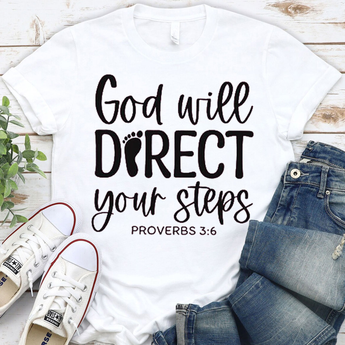 God Will Direct Your Steps Christian T-Shirt 