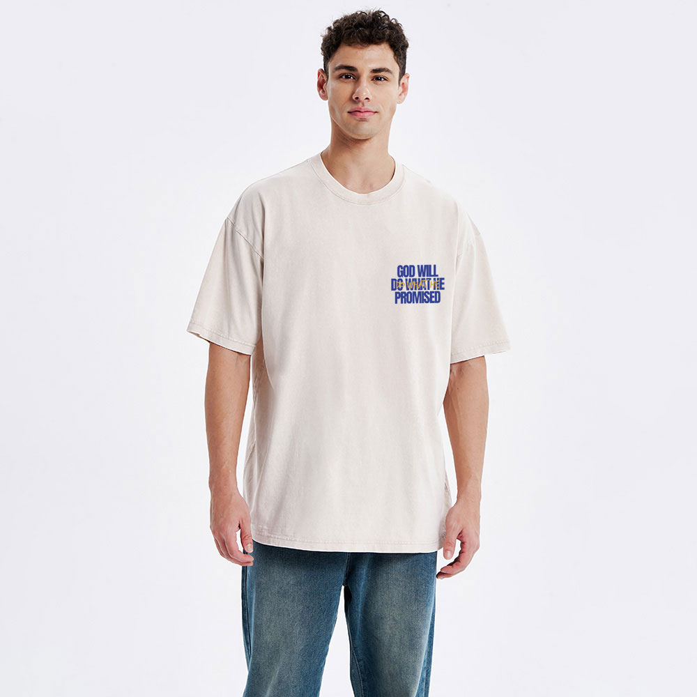 God Will Do What He Promised Christian Washed T-Shirt