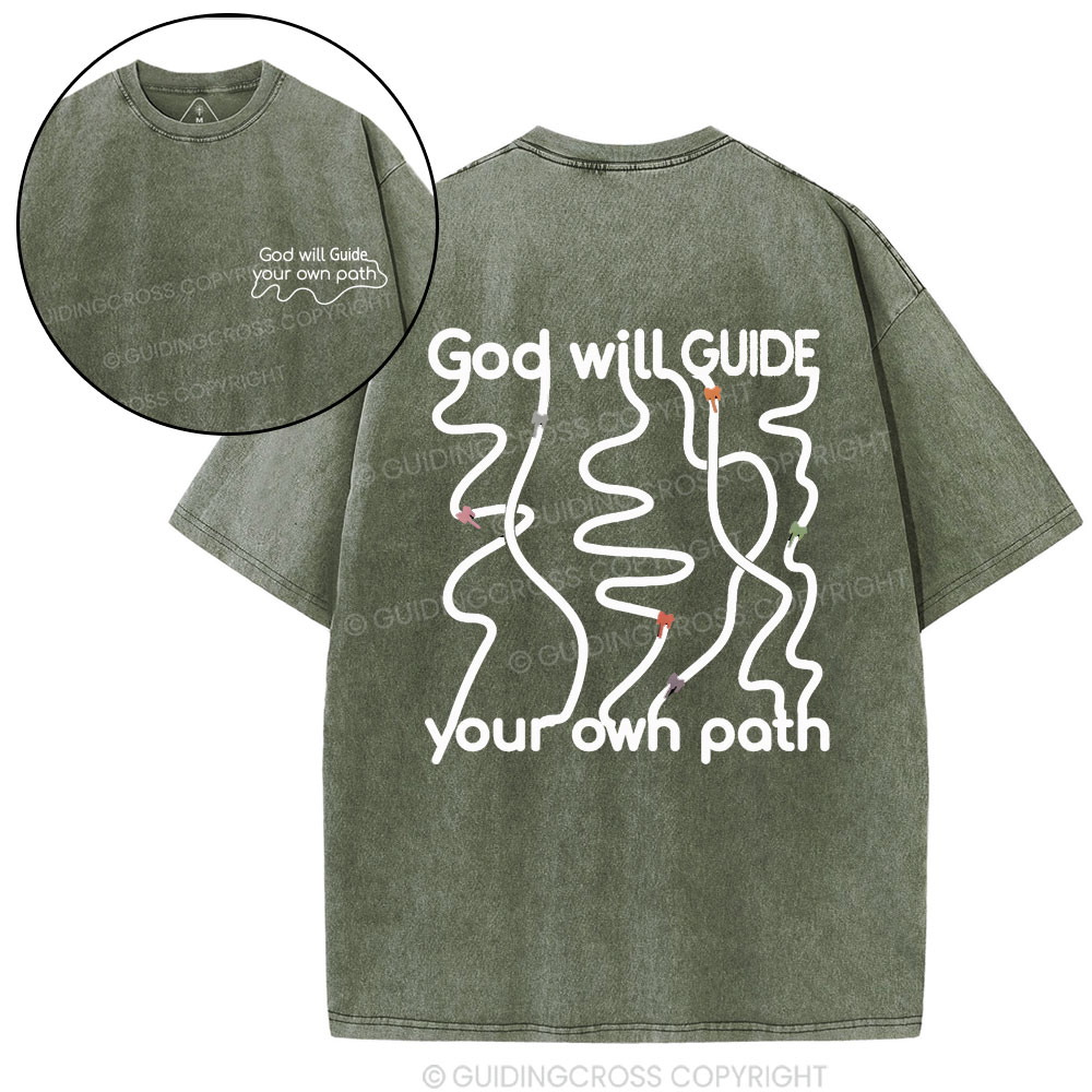 Double-sided sample washed T-Shirt Sale - GuidingCross