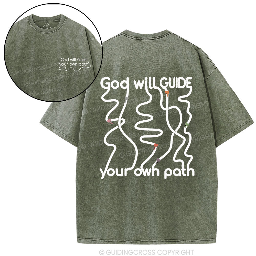 Double-sided sample washed T-Shirt Sale - GuidingCross