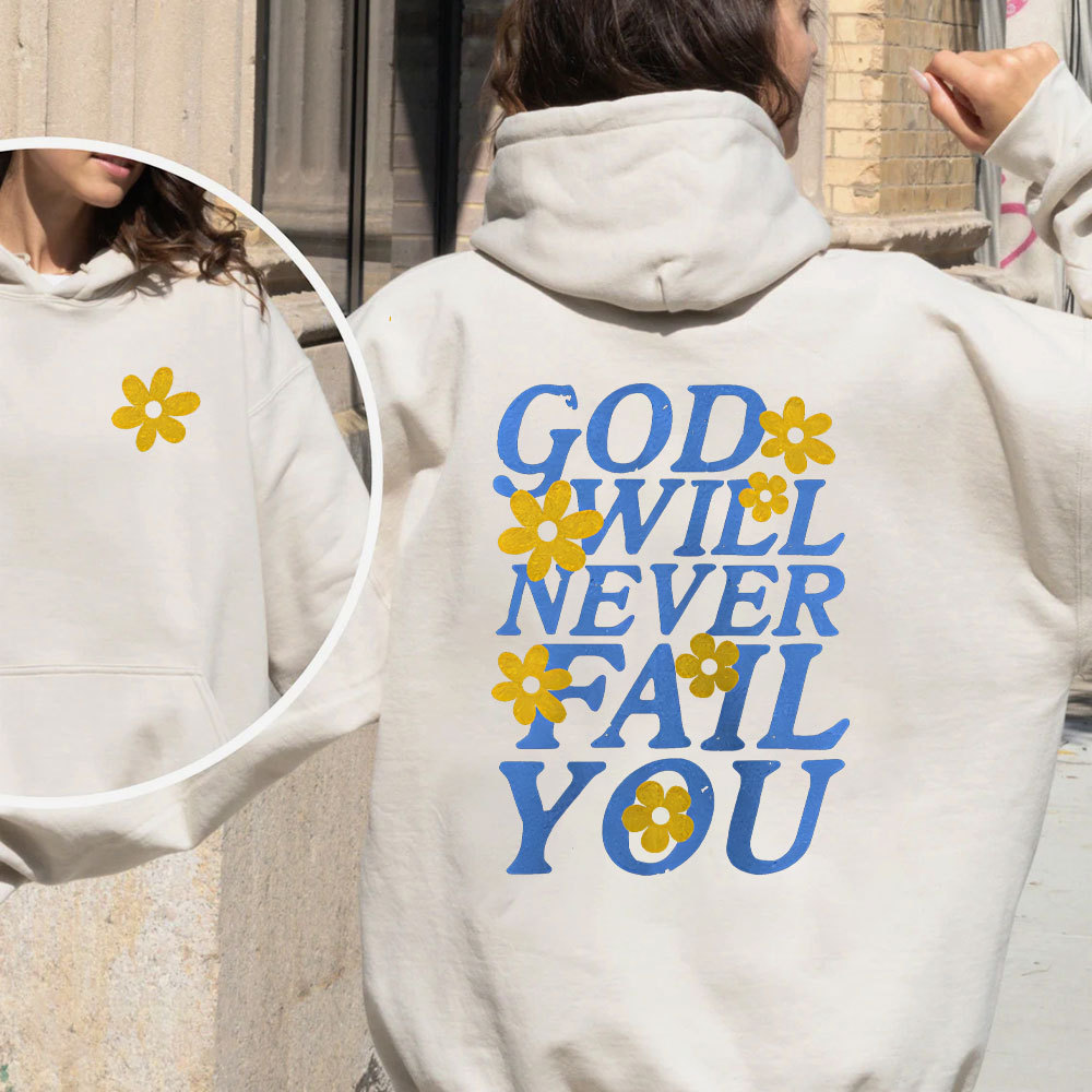 God Will Never For You Christian Fleece Hoodie Set