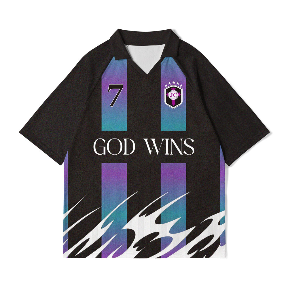 God Wins Christian Collar Jersey