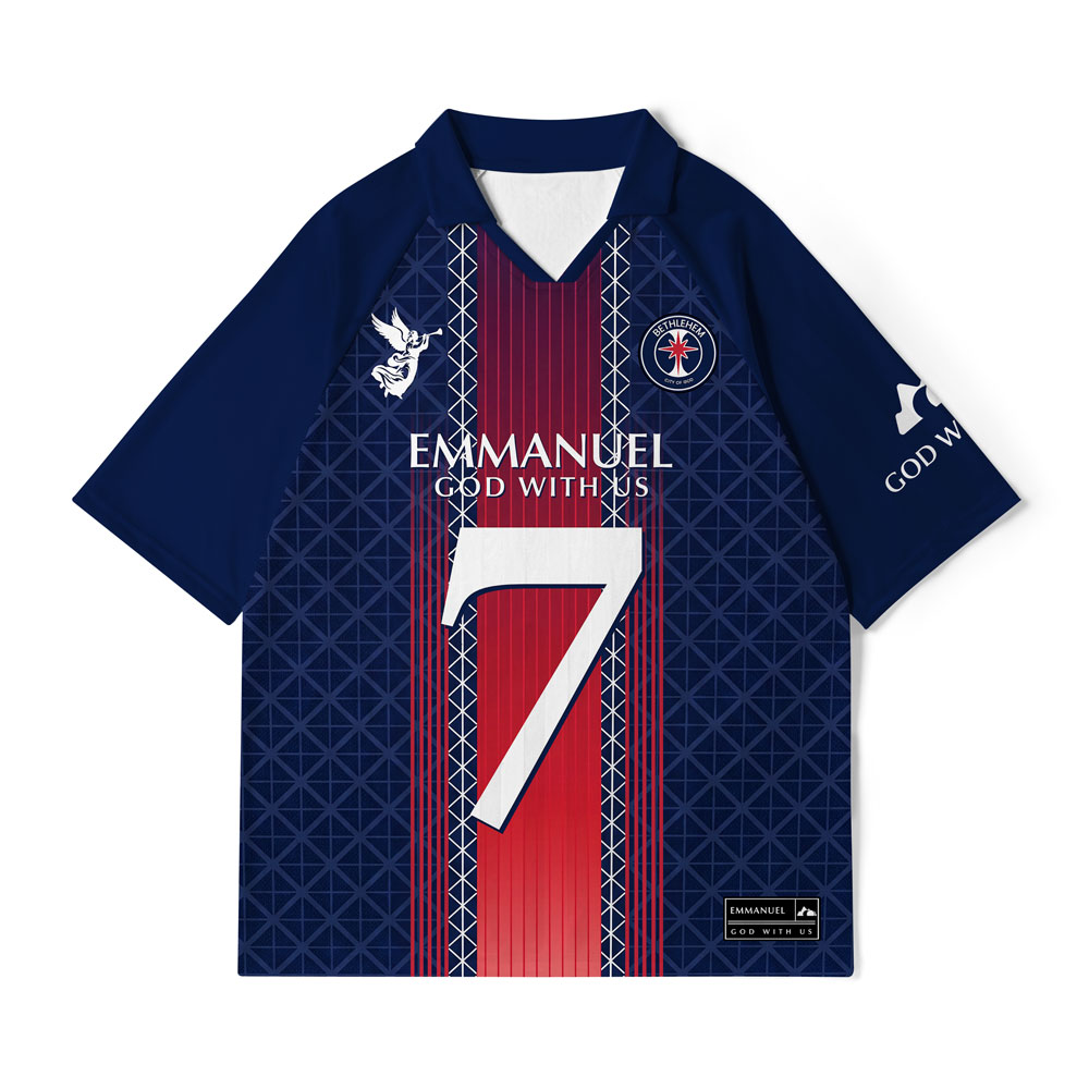 God With Us Christian Collar Jersey