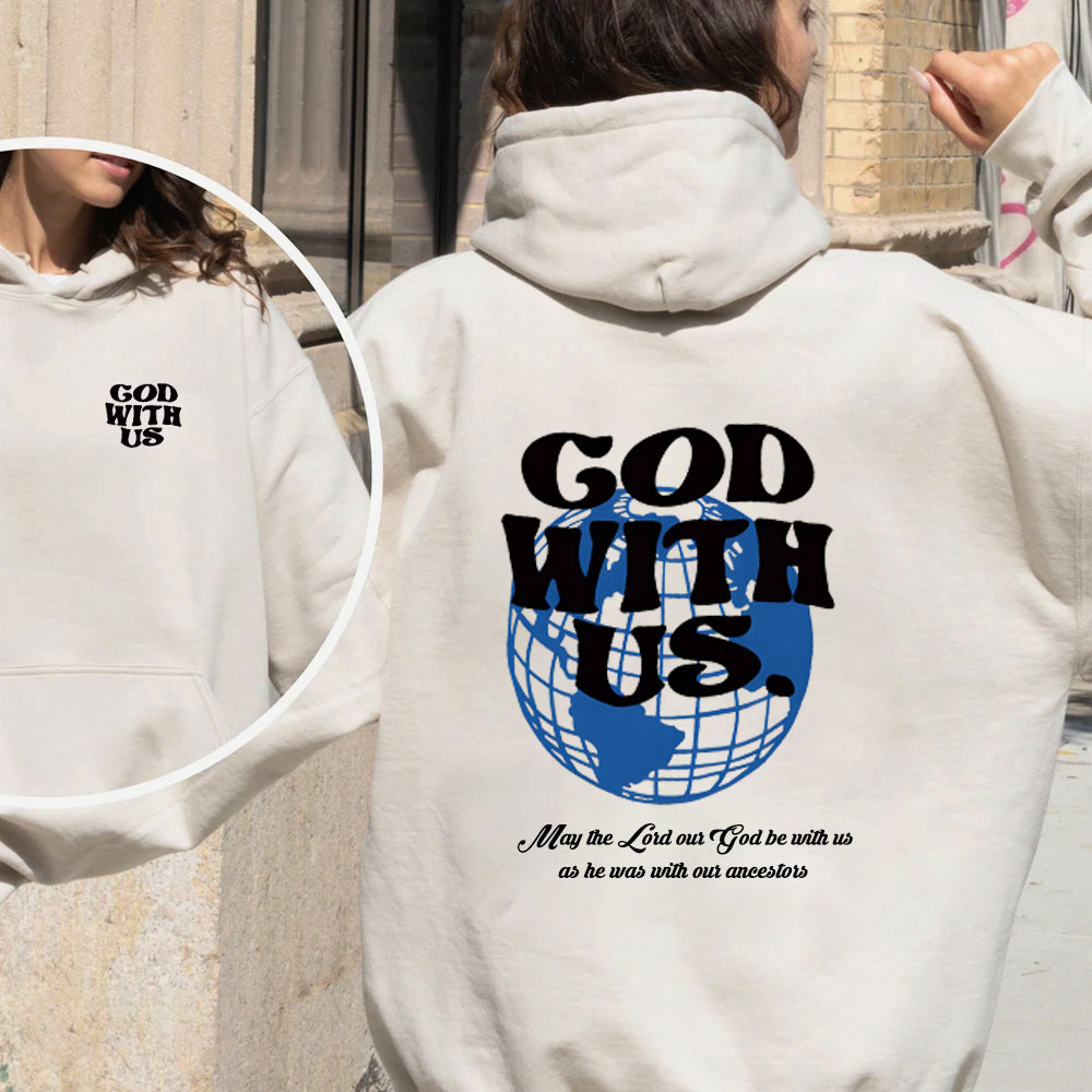 God With Us Christian Fleece Hoodie Set
