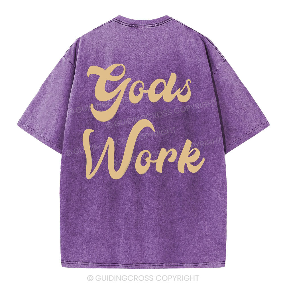 God Works Chrisian Washed T-Shirt
