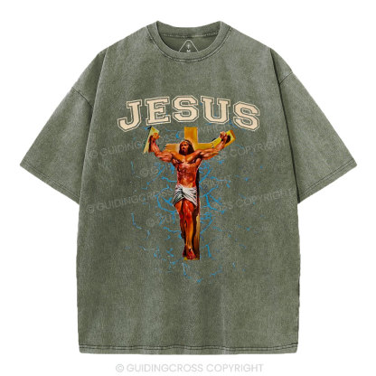 God Works Chrisian Washed T-Shirt