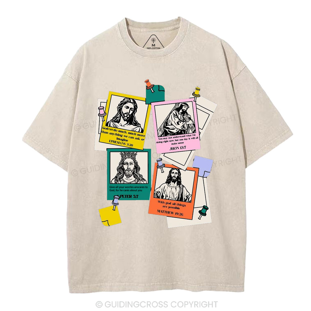 God Can Do Much More Than We Imagine Christian Washed T-Shirt