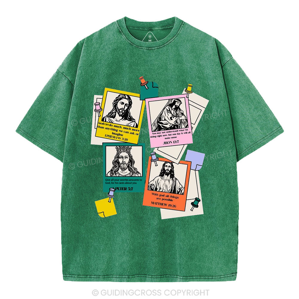 God Can Do Much More Than We Imagine Christian Washed T-Shirt