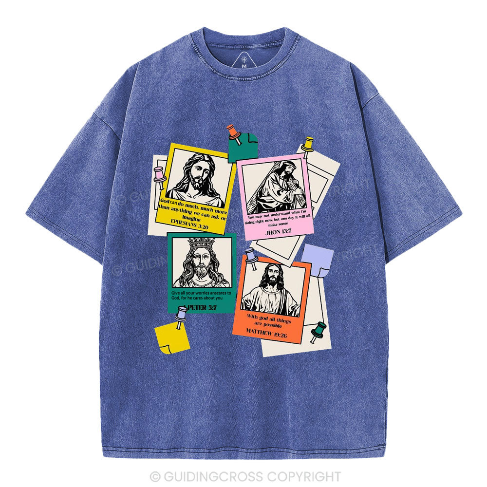 God Can Do Much More Than We Imagine Christian Washed T-Shirt