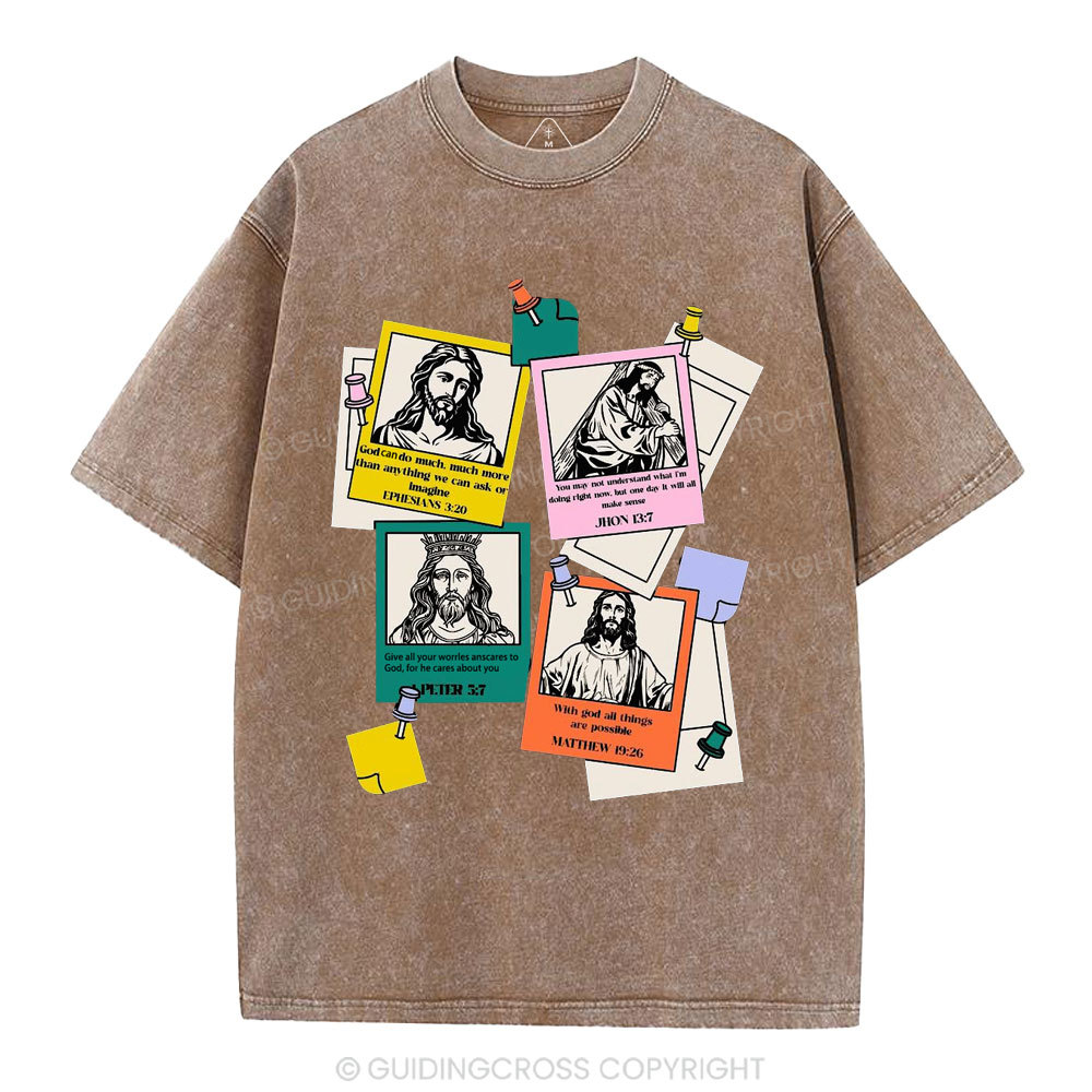 God Can Do Much More Than We Imagine Christian Washed T-Shirt