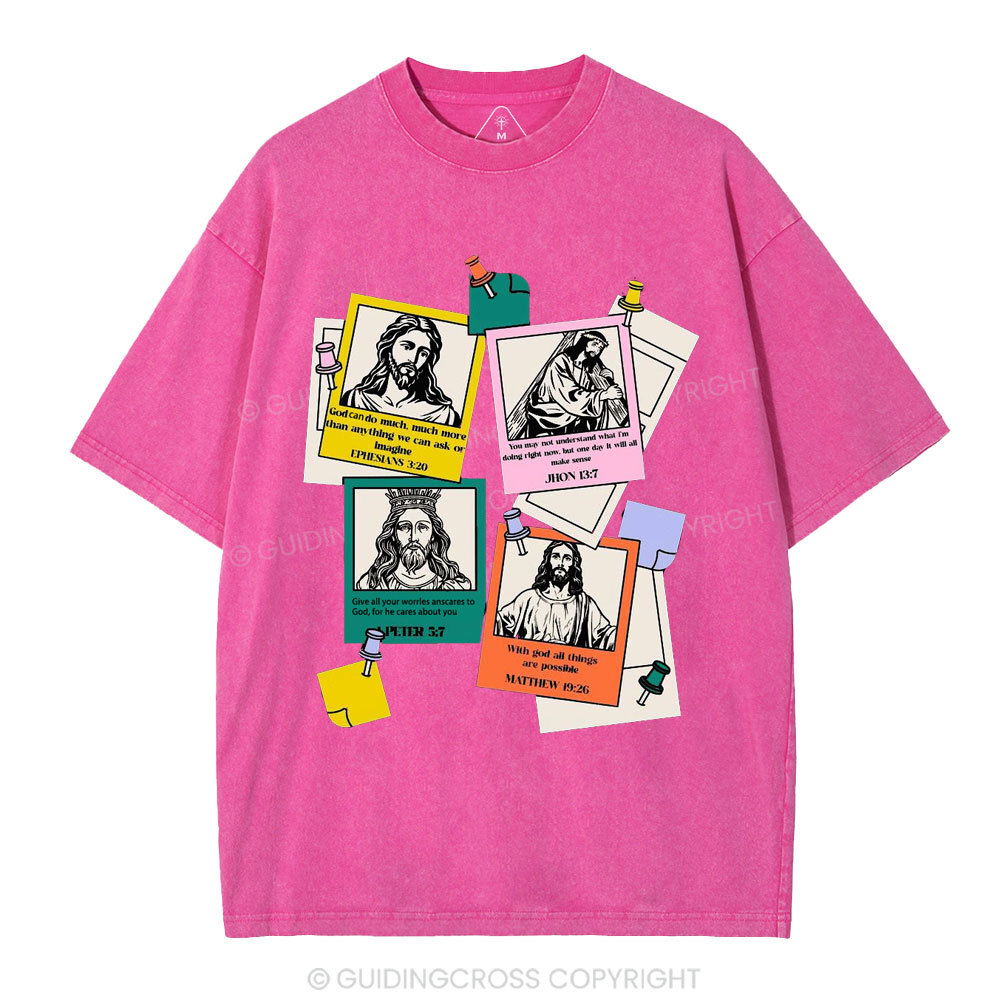 God Can Do Much More Than We Imagine Christian Washed T-Shirt