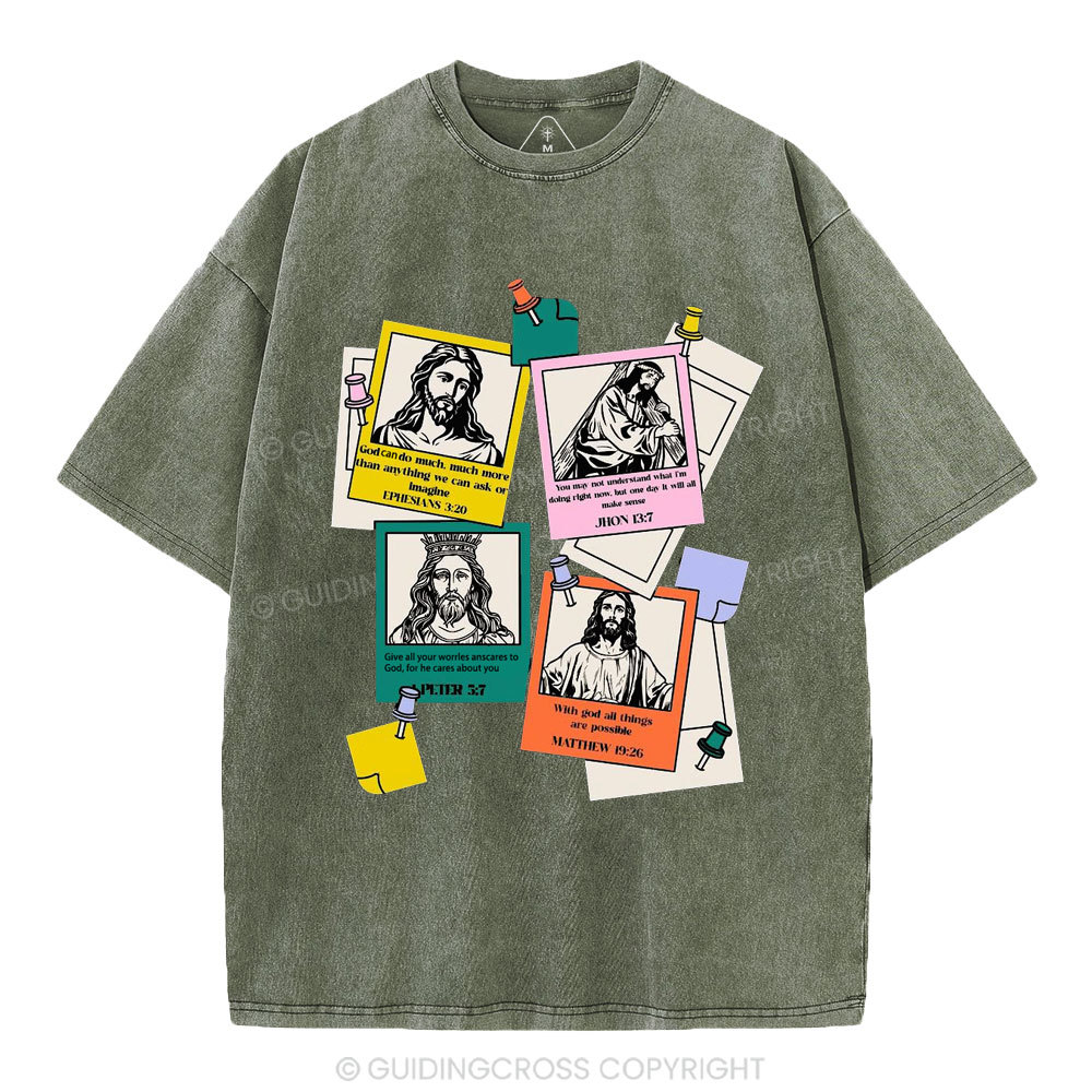 God Can Do Much More Than We Imagine Christian Washed T-Shirt