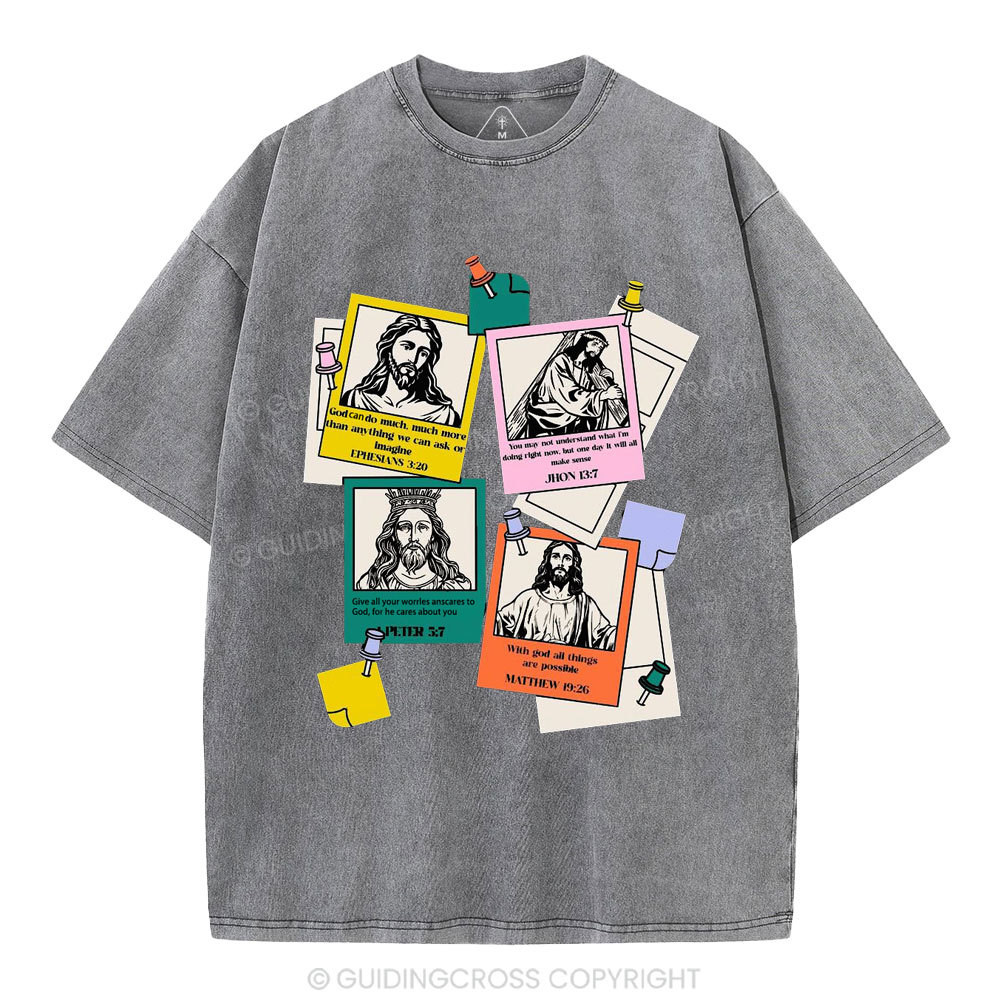 God Can Do Much More Than We Imagine Christian Washed T-Shirt