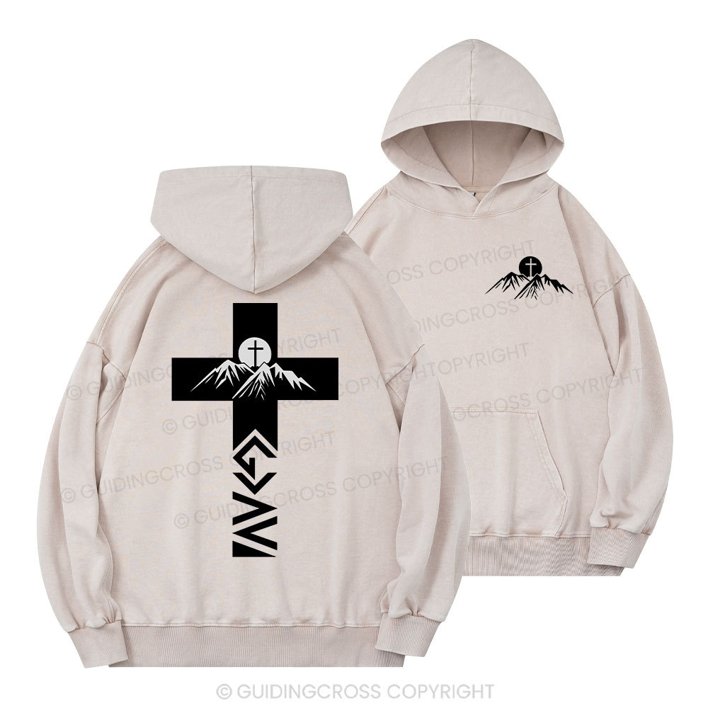 Faithful Polo Bear By Guidingcross Christian Washed Hoodie Sale - GuidingCross