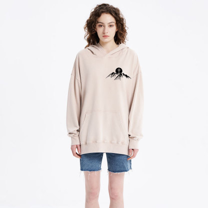 God is Greater Than Highs and Lows Christian Washed Hoodie