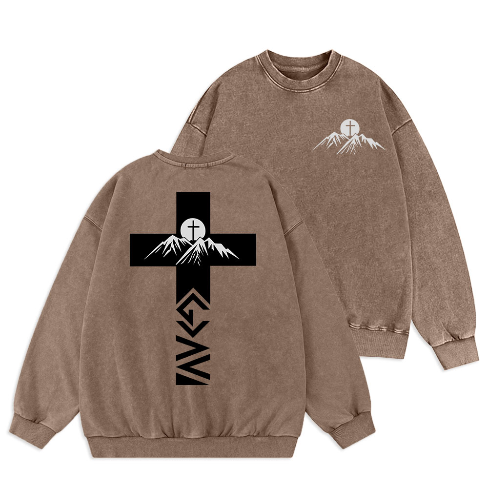 Discipple Christian Washed Sweatshirt Sale - GuidingCross
