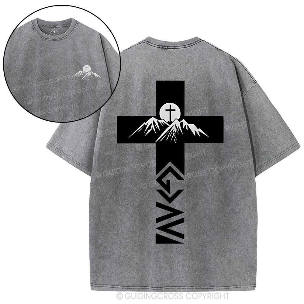 Double-sided sample washed T-Shirt Sale - GuidingCross