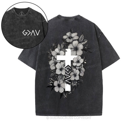 God is greater than the highs and lows Christian Washed T-Shirt