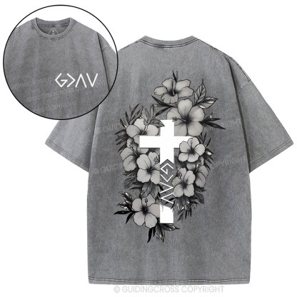God is greater than the highs and lows Christian Washed T-Shirt