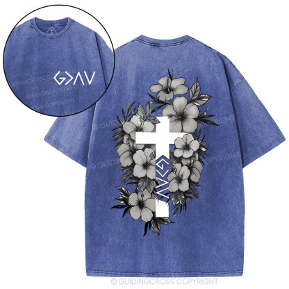God is greater than the highs and lows Christian Washed T-Shirt