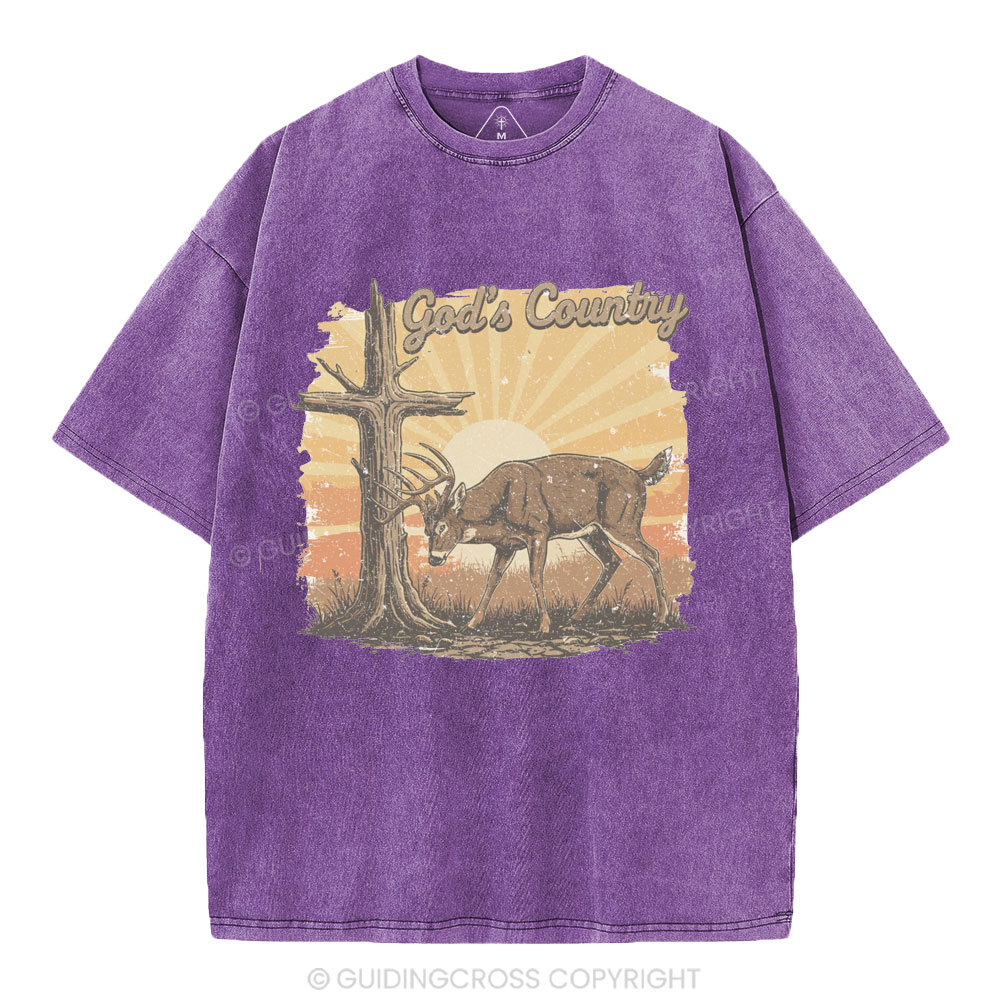 God's Country Christian Washed T-Shirt