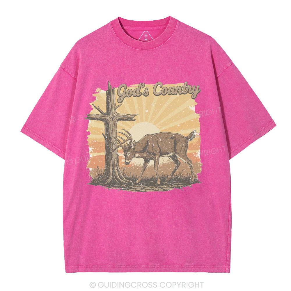 God's Country Christian Washed T-Shirt