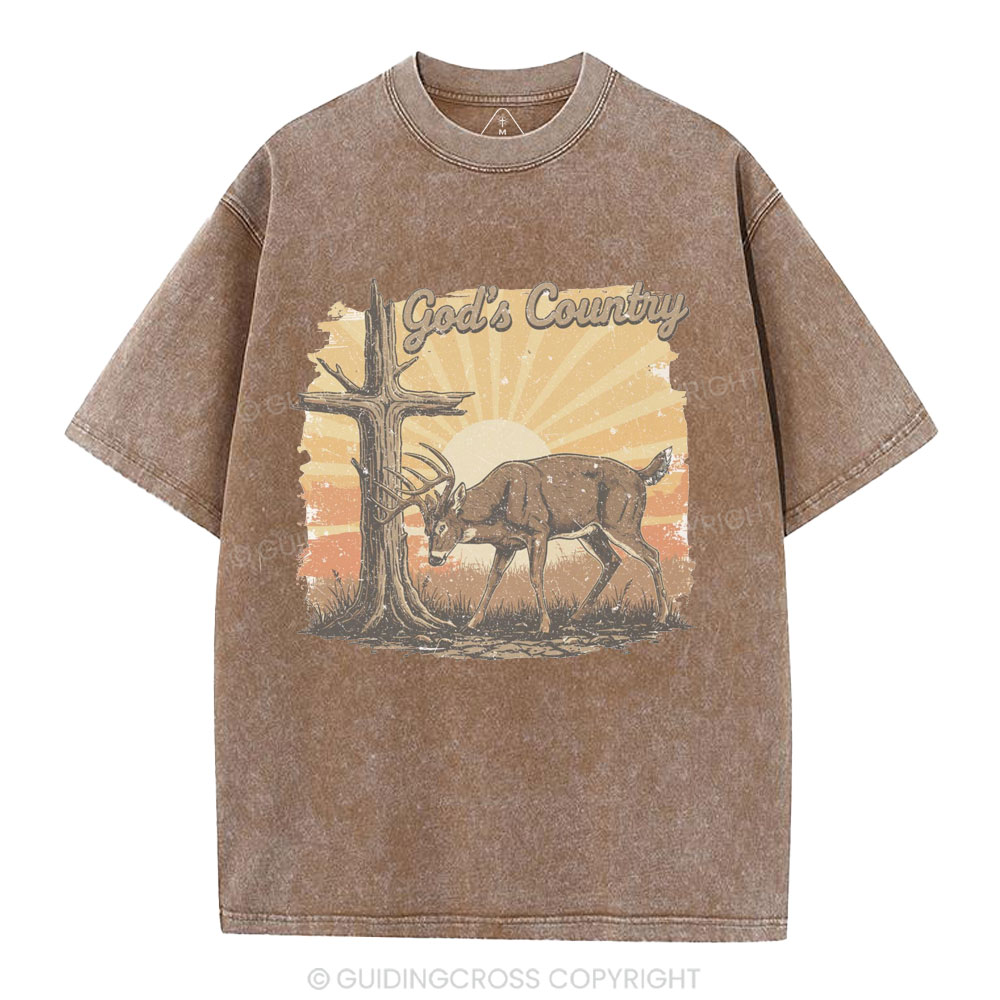 God's Country Christian Washed T-Shirt
